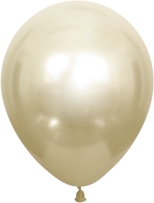 Шар (12''/30 см) Белое Золото, хром, 50 шт.